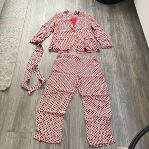 Surkana - Abstract Pattern Blazer & Trouser Set - Size L / XL